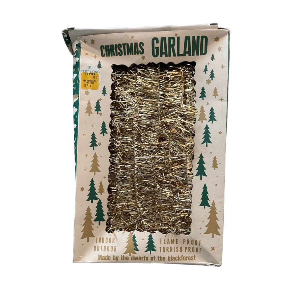Vintage Christmas Garland Made by Dwarfs in Black Forest West Germany